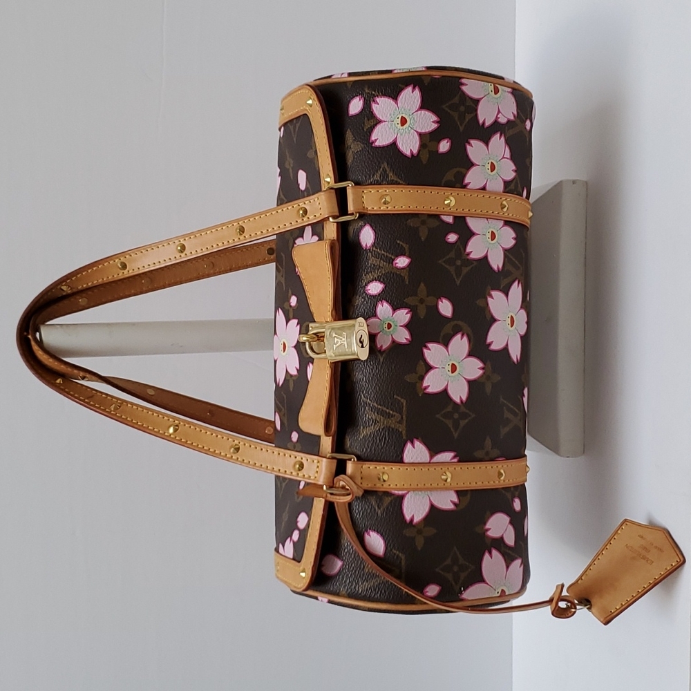 Louis Vuitton Takashi Murakami Cherry Blossom Papillon Handbag Shoulder Bag LV